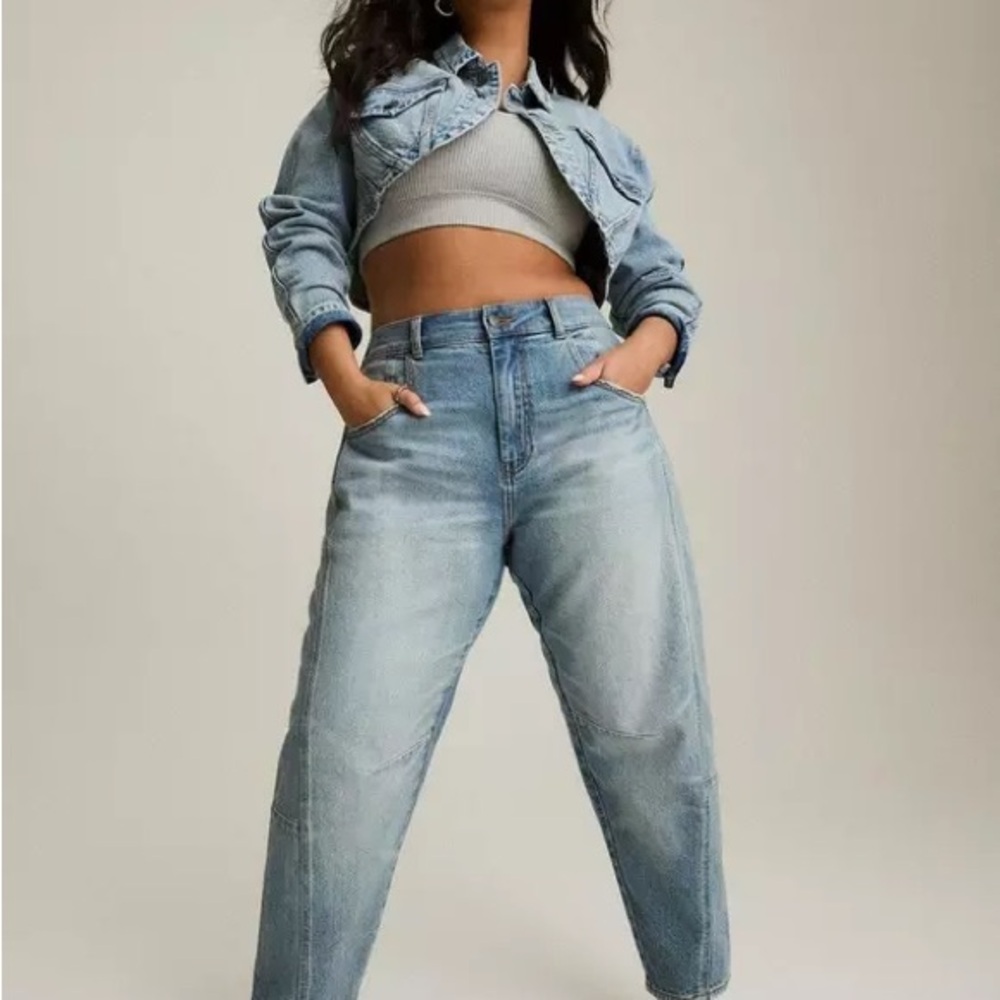 Torrid Festi High-Rise Barrel Jean